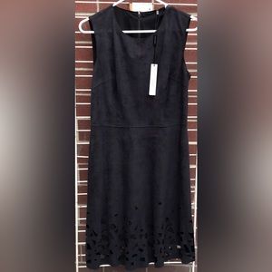 Elie Tahari Faux Suede Cutout Ophelia Dress